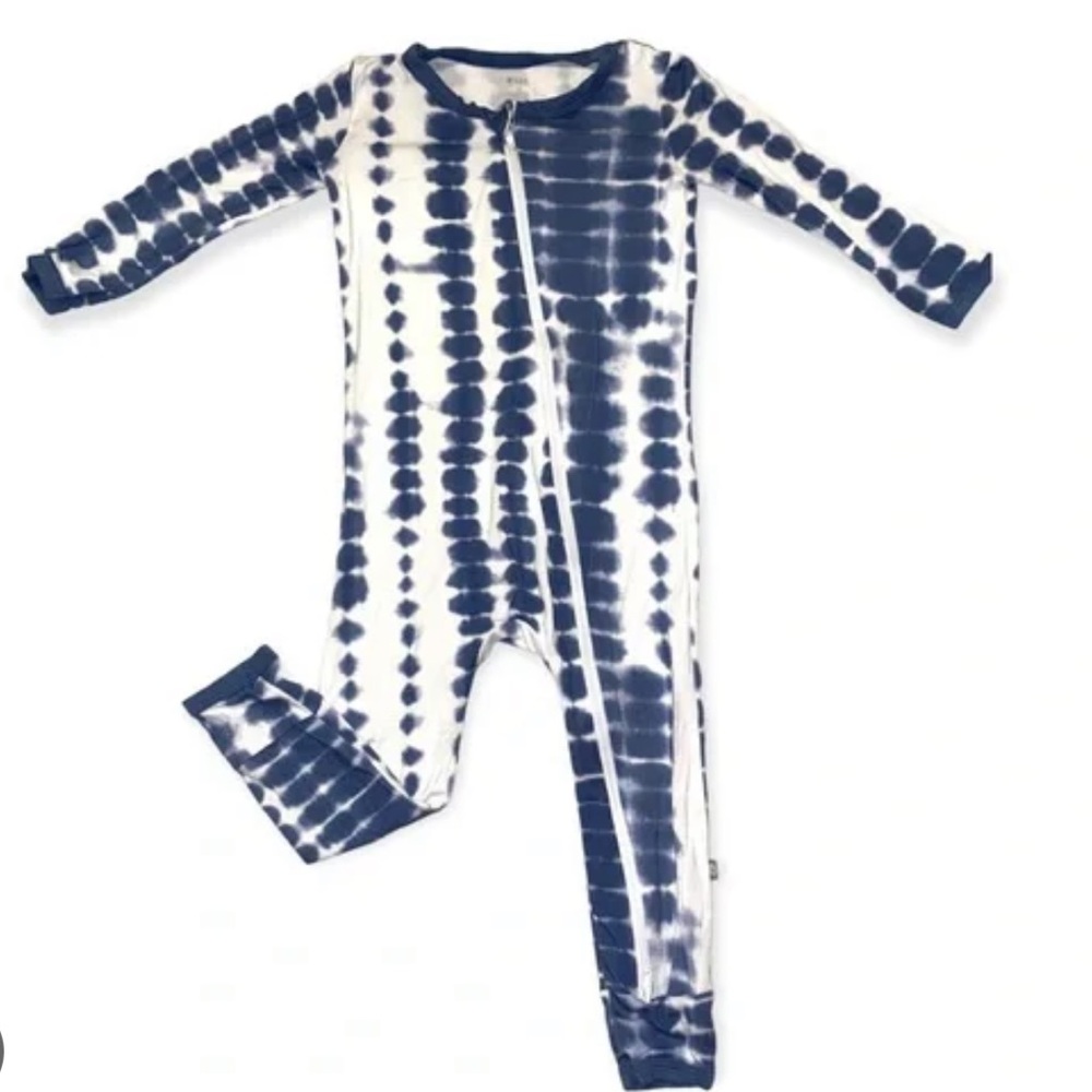 Kyte BABY Zippered Romper - Steel Riptide